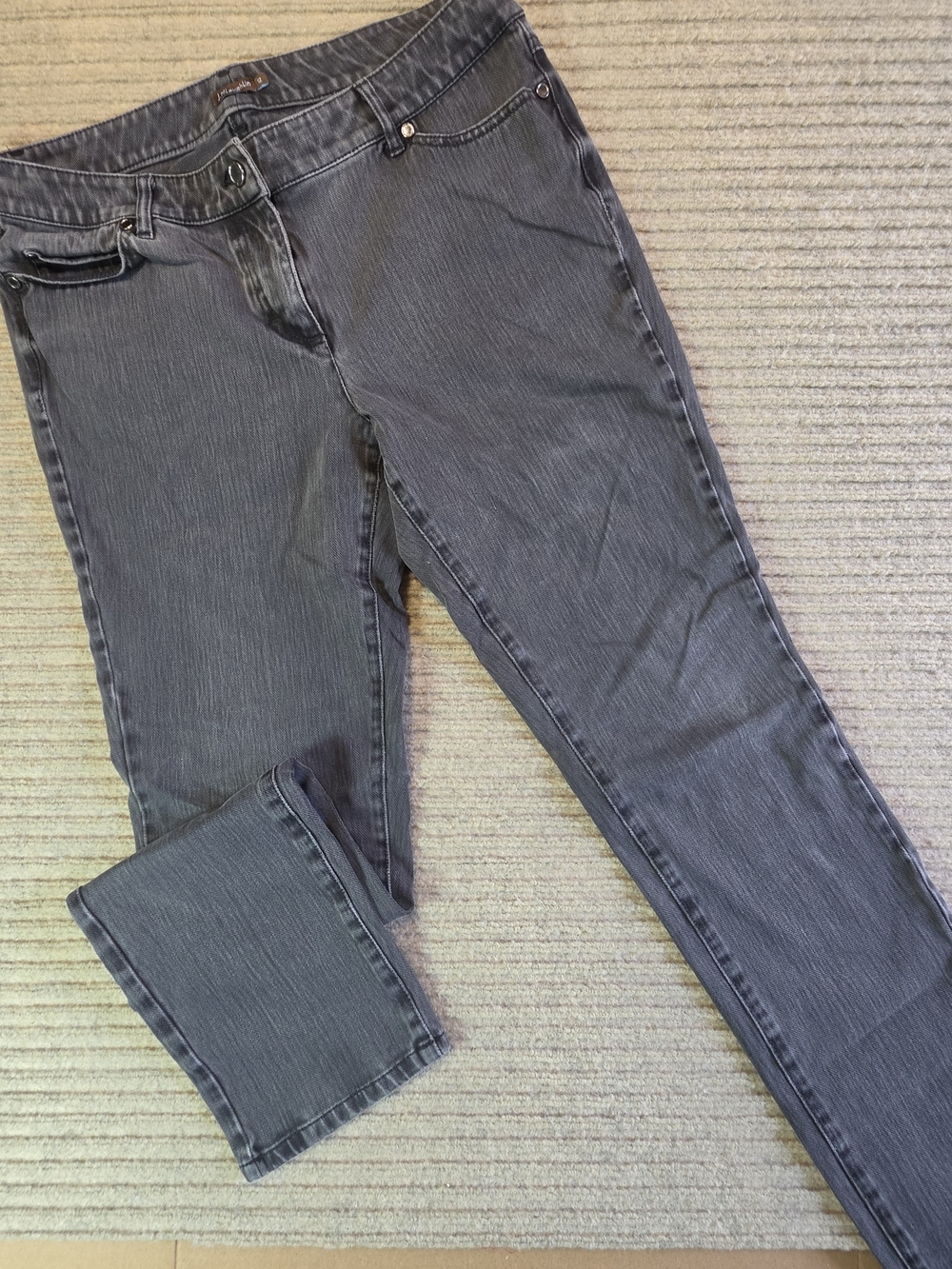 J. McLaughlin Women's 12 Skinny Jeans Blackish Gray 32x30 High Waist